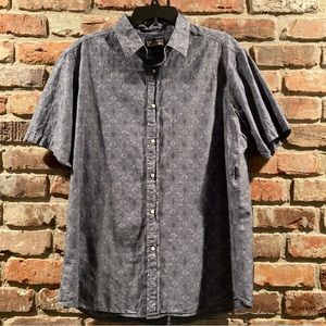Men’s Cremieux Premium Denim Short Sleeve Shirt XL